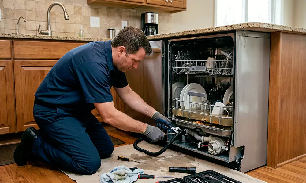 Dishwasher Not Draining Repair in Bridgeport, CT