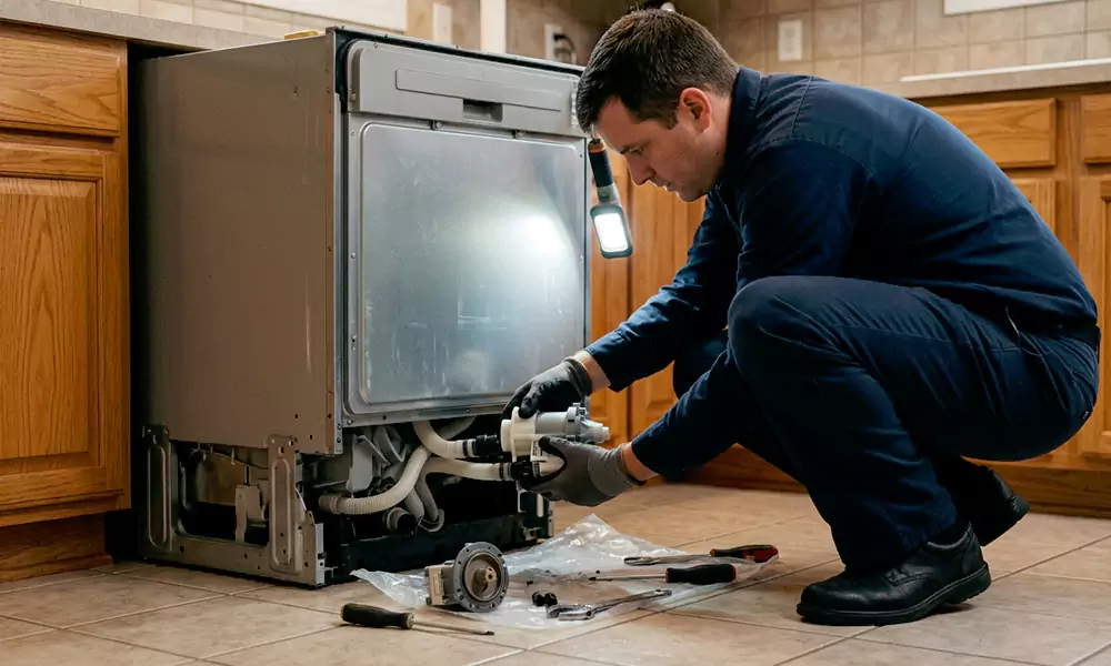 Dishwasher Pump Replacement in Bridgeport, CT