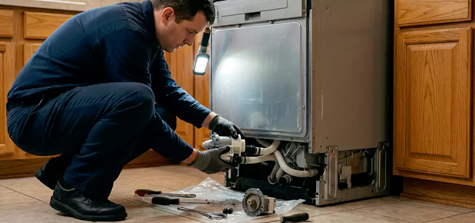 Dishwasher Drain Hose Repair in Bridgeport