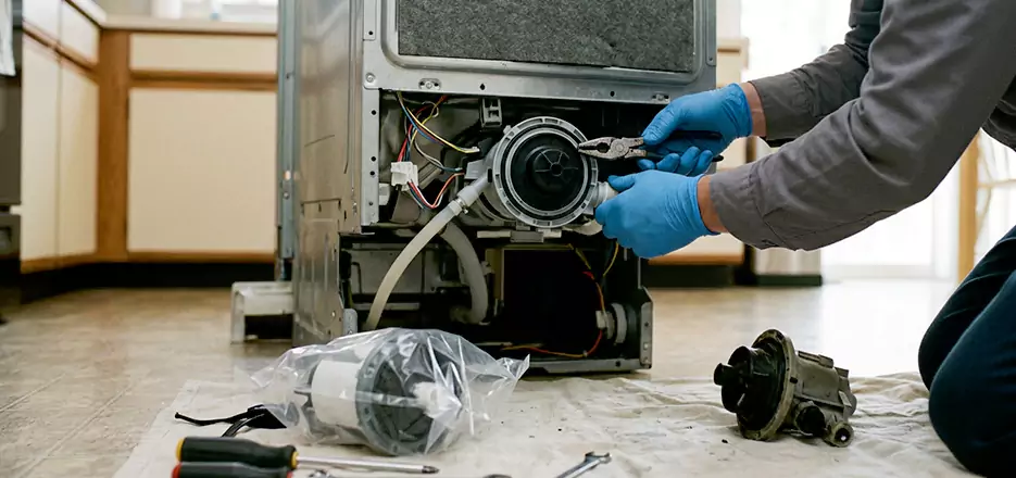 Dishwasher Motor Pump Replacement in Bridgeport