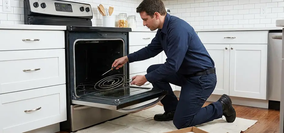 Oven Lower Heating Element Replacement in Bridgeport