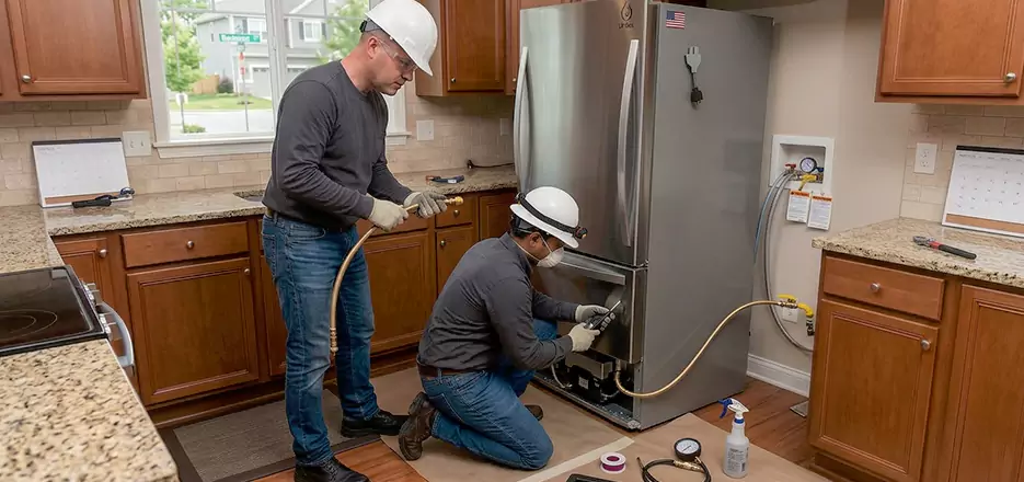 Propane Refrigerator Installation in Bridgeport